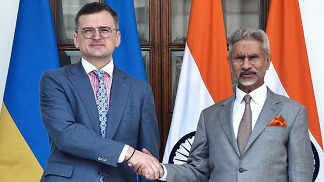 인도·우크라 외교장관 뉴델리서 회담…“러·우크라전 해법 논의”