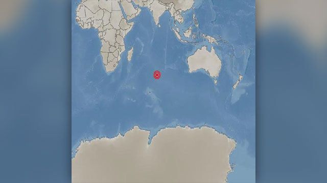 인도양 중앙해령 바다서 규모 6.0 지진 발생