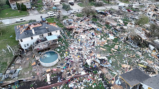 미국 중서부 토네이도 강타…주민 부상·주택 피해 잇따라