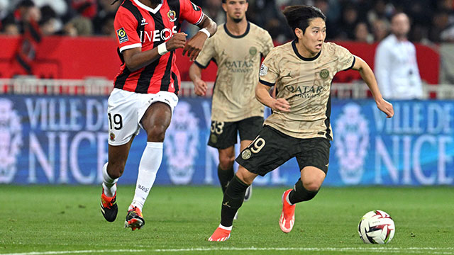 ‘이강인 71분’ PSG, 니스에 2-1 승…5경기 만에 승리