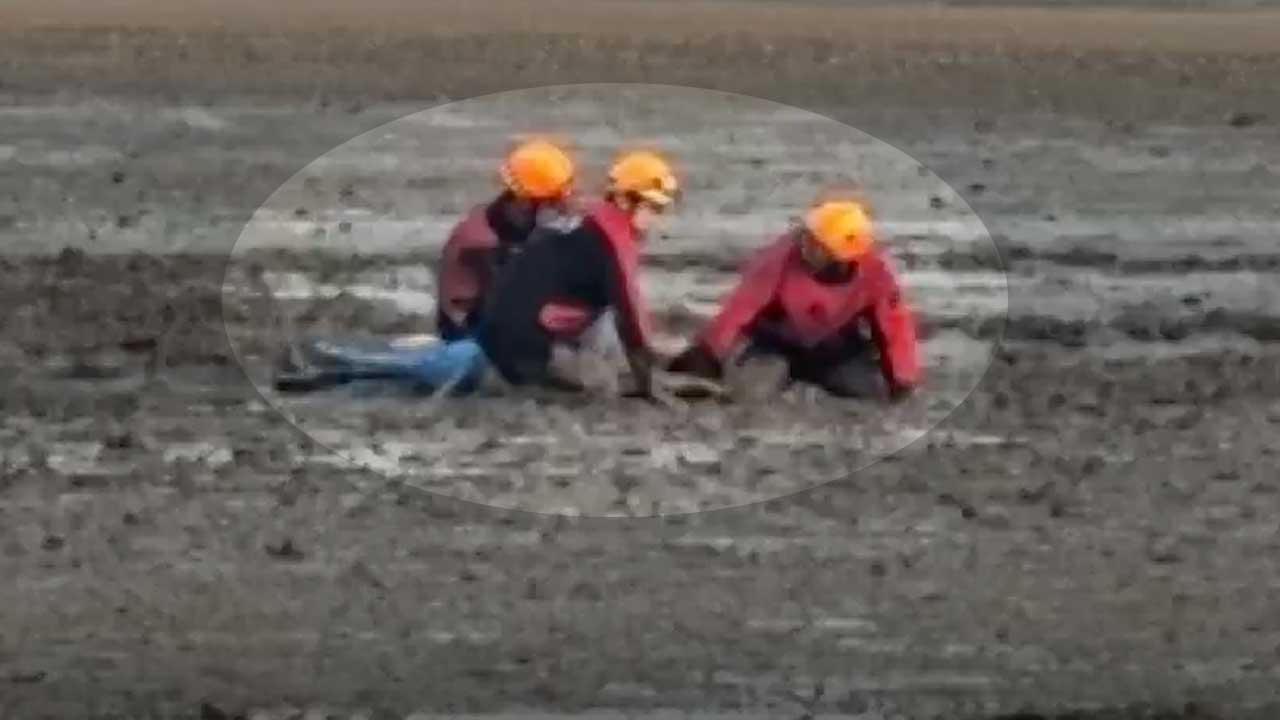 해수욕장서 갯벌체험 중 고립…5명 구조