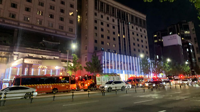 서울 강남구 호텔에서 화재…“1명 연기 흡입”