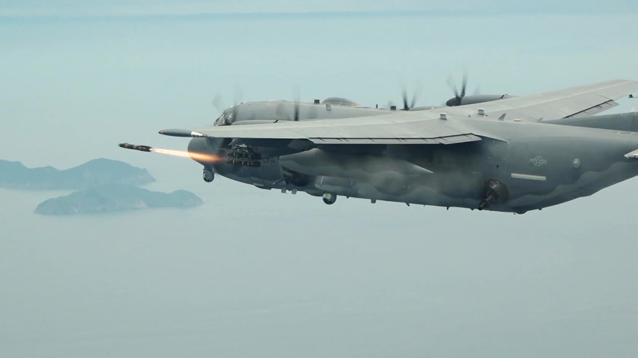 한미연합공중훈련…미 특수전 항공기 AC-130J 참가