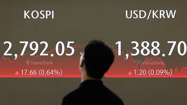 엔비디아 급반등에 코스피 2,790선 복귀…환율 1,388.7원 마감
