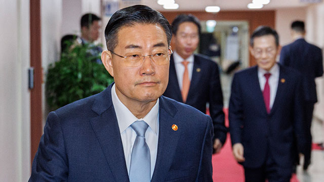 신원식 장관, 합참 방문해 대북 확성기 방송 등 점검