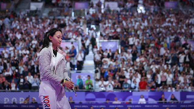 [파리올림픽] 최세빈, 아쉬운 동메달 결정전 석패…사브르 개인전 4위