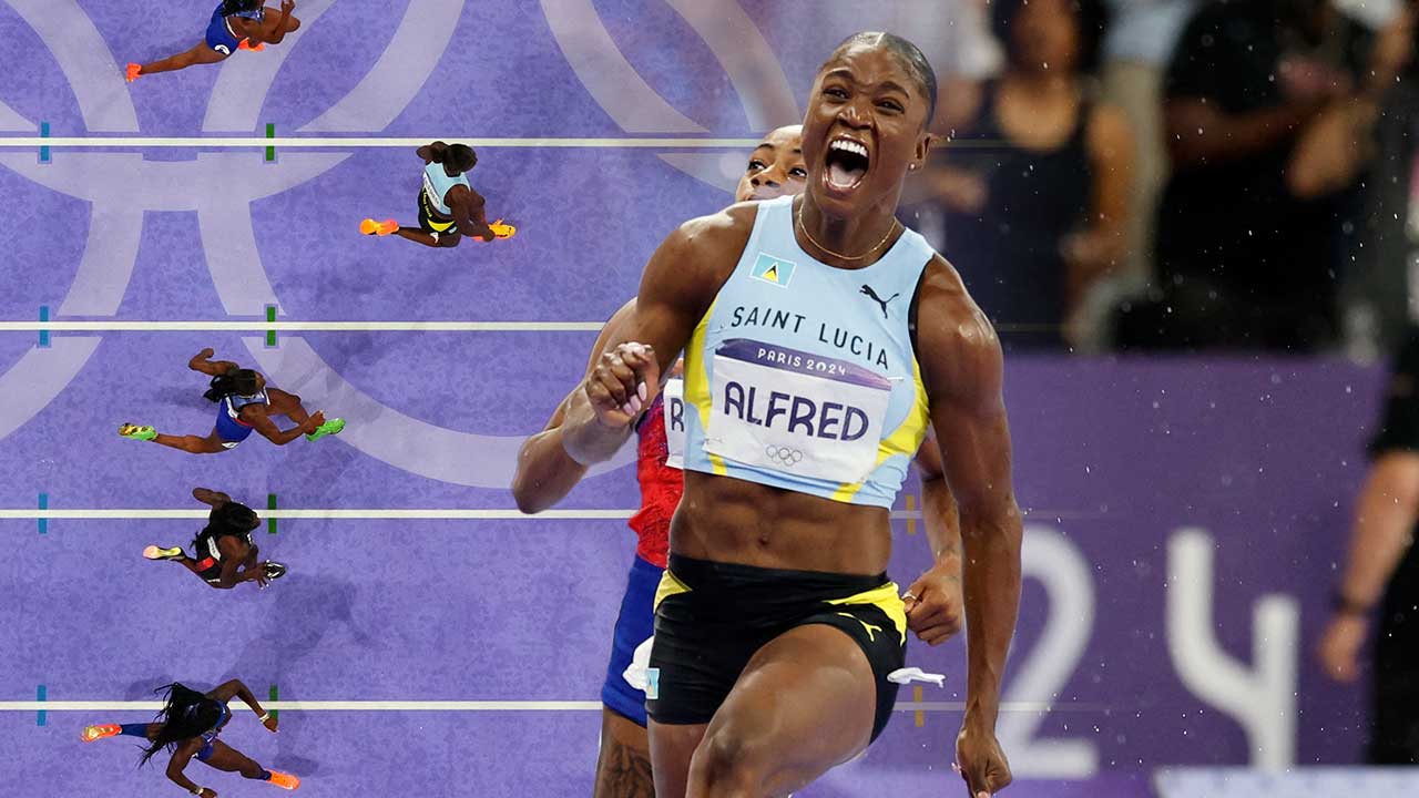 [영상] 줄리안 알프레드, 육상 여자 100m 우승