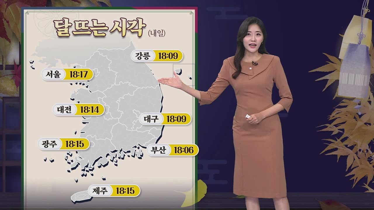 내일 ‘추석’ 폭염 속 소나기…구름 사이로 보름달