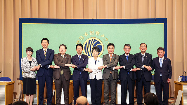 ‘일본 차기 총리’ 자민당 총재 선거에서 다카이치·이시바 결선 진출