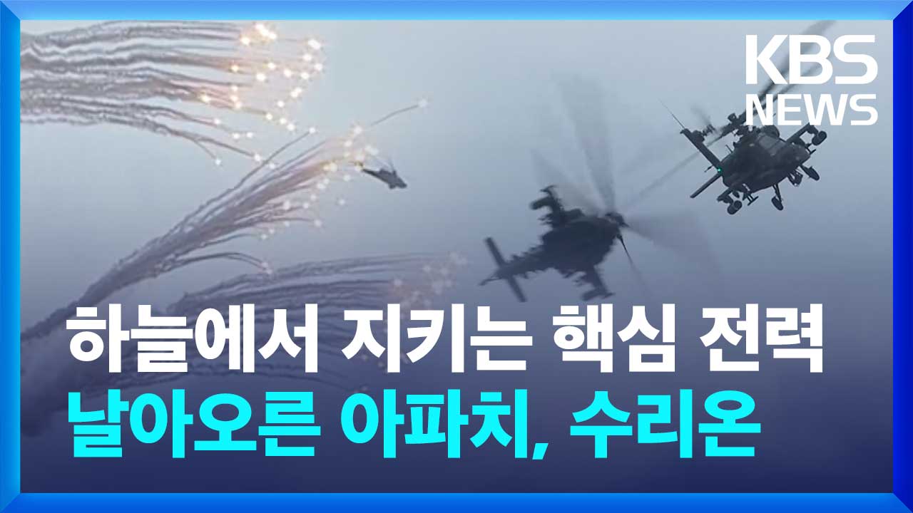 [영상] 국군의 핵심 전력, 날아오른 ‘아파치·수리온’