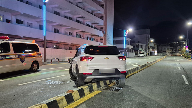 대전서 음주운전 SUV 차량 넘어져…1명 다쳐