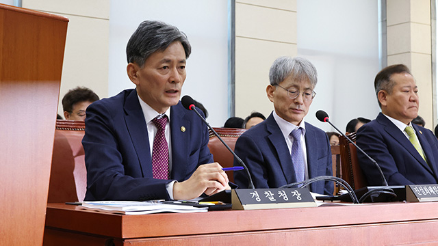 경찰청장, ‘명태균 의혹’ 수사 여부에 “검찰 수사 지켜봐야”