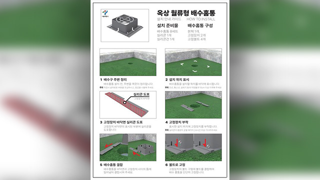 서울시, 전국 최초 배수홈통 설치 가이드라인 마련