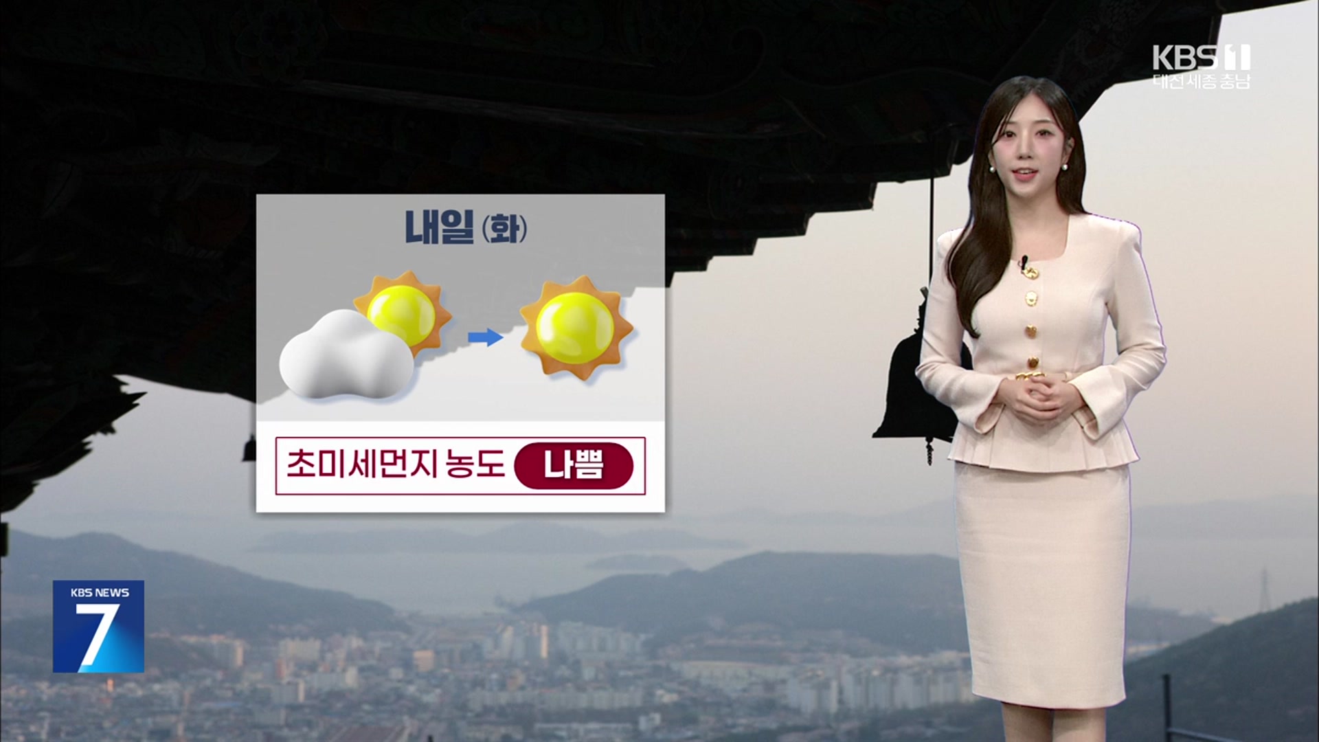 [날씨] 대전·세종·충남 내일 초미세먼지 ‘나쁨’…출근길 짙은 안개