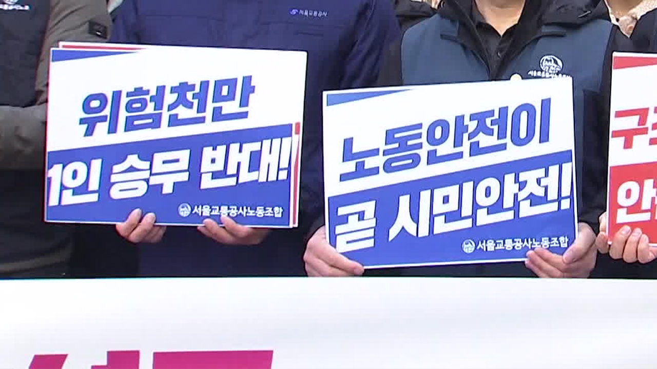 Labor union of Seoul Transfortation Corp. oprating subway lines announces possible total strike