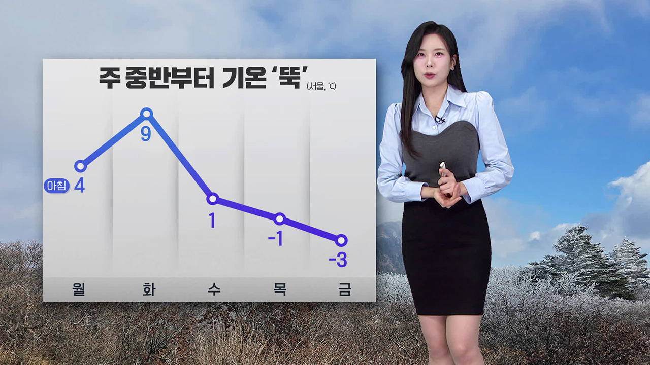 [뉴스9 날씨] 내일, 오늘보다 기온 높아…밤부터 서해안·제주 비