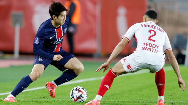 교체 투입 이강인, 역전 결승포 도움…PSG, AS모나코에 4-2 승