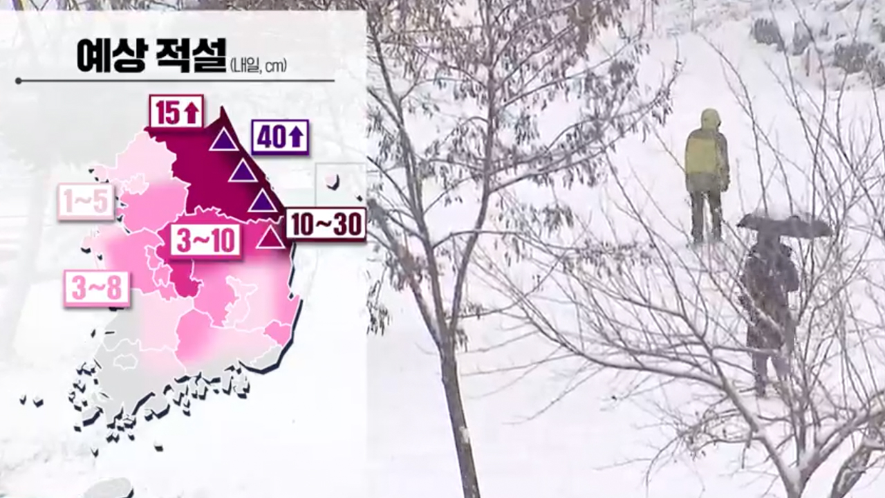 내일 전국에 눈·비…찬 바람에 반짝 추위