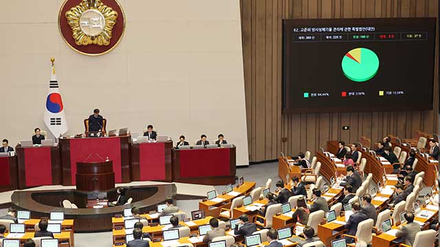 [속보] 류희림 방심위원장 사퇴 촉구 결의안·감사요구안, 국회 본회의 통과