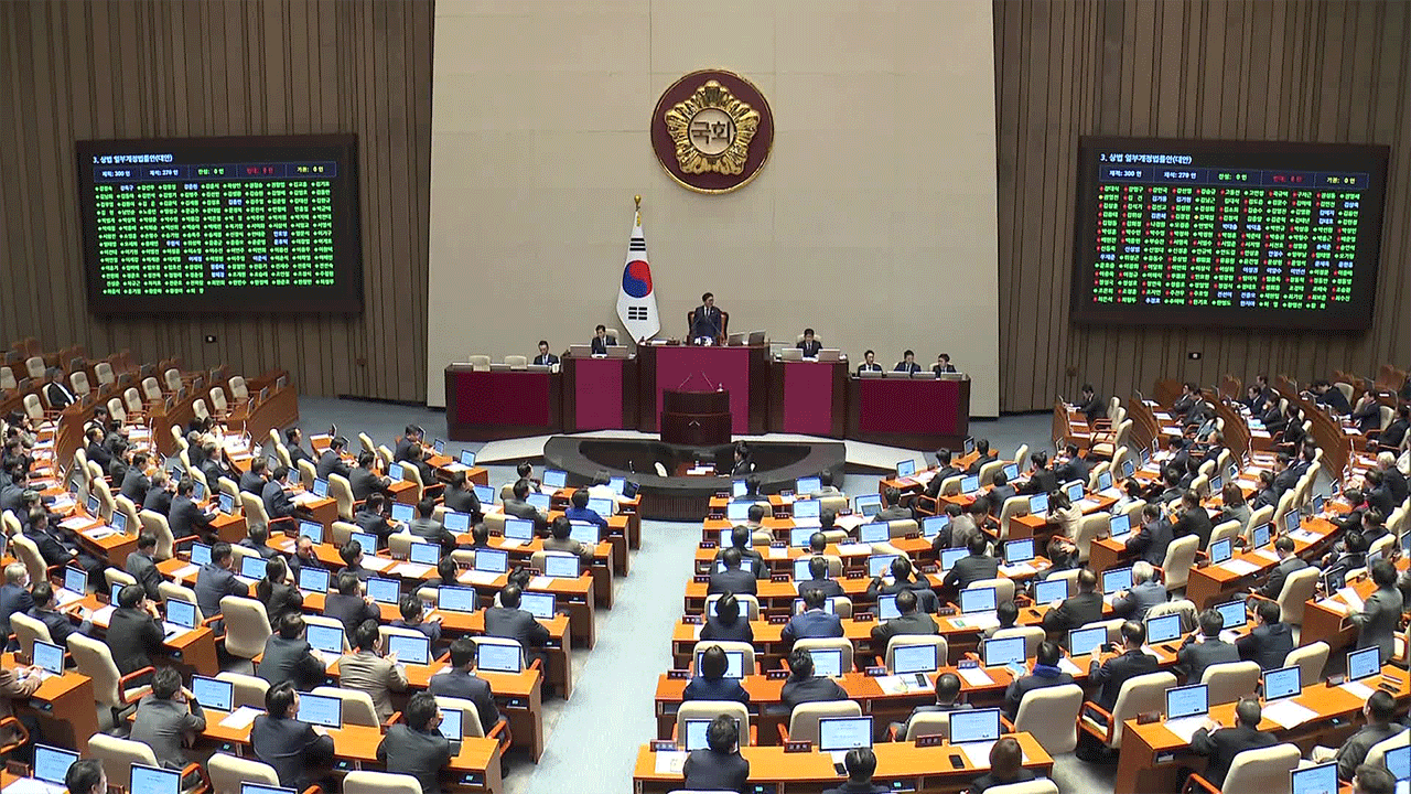 상법 개정안 야당 주도 국회 통과…여당 “재의요구권 행사 건의”