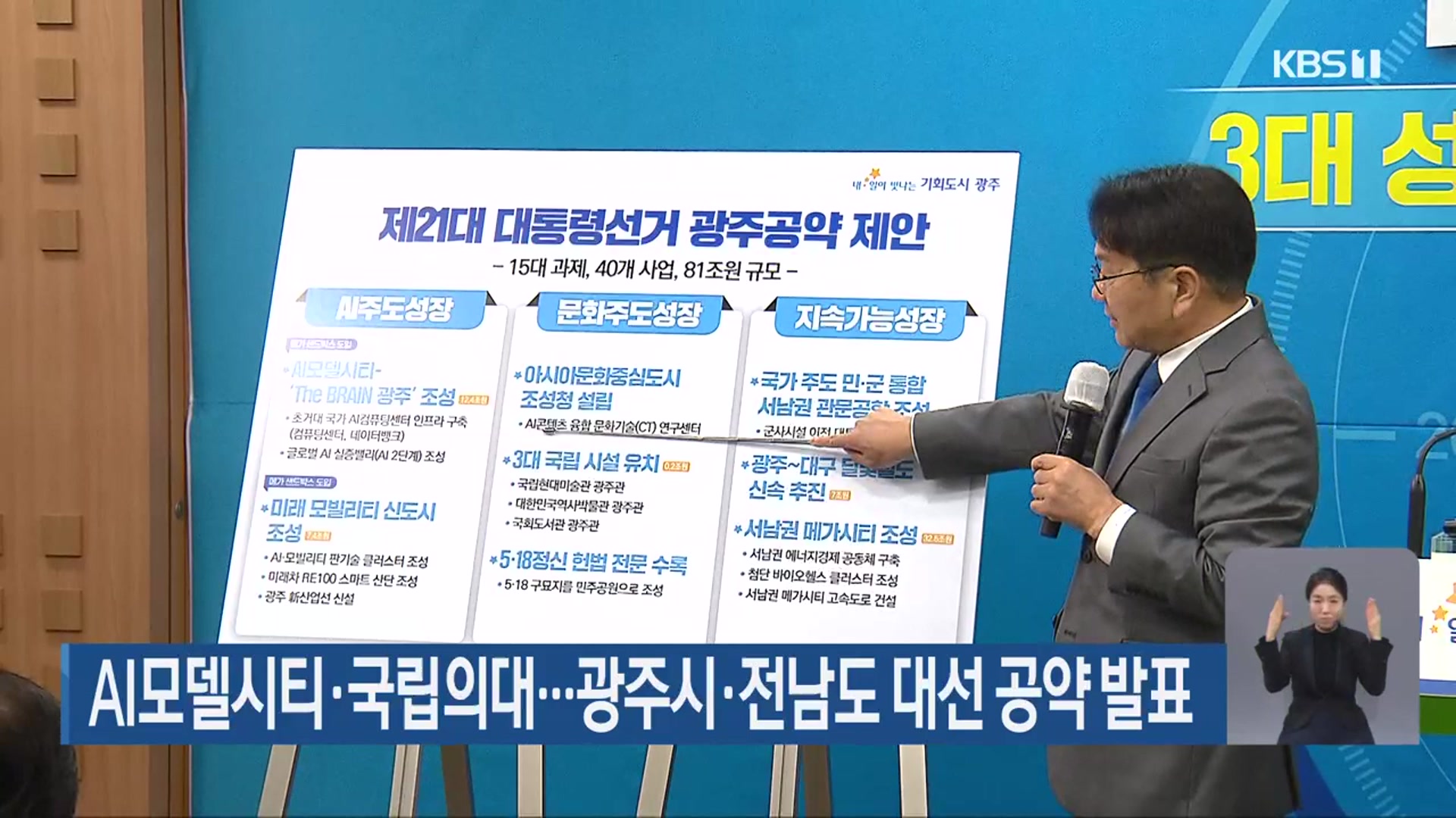 AI모델시티·국립의대…광주시·전남도 대선 공약 발표