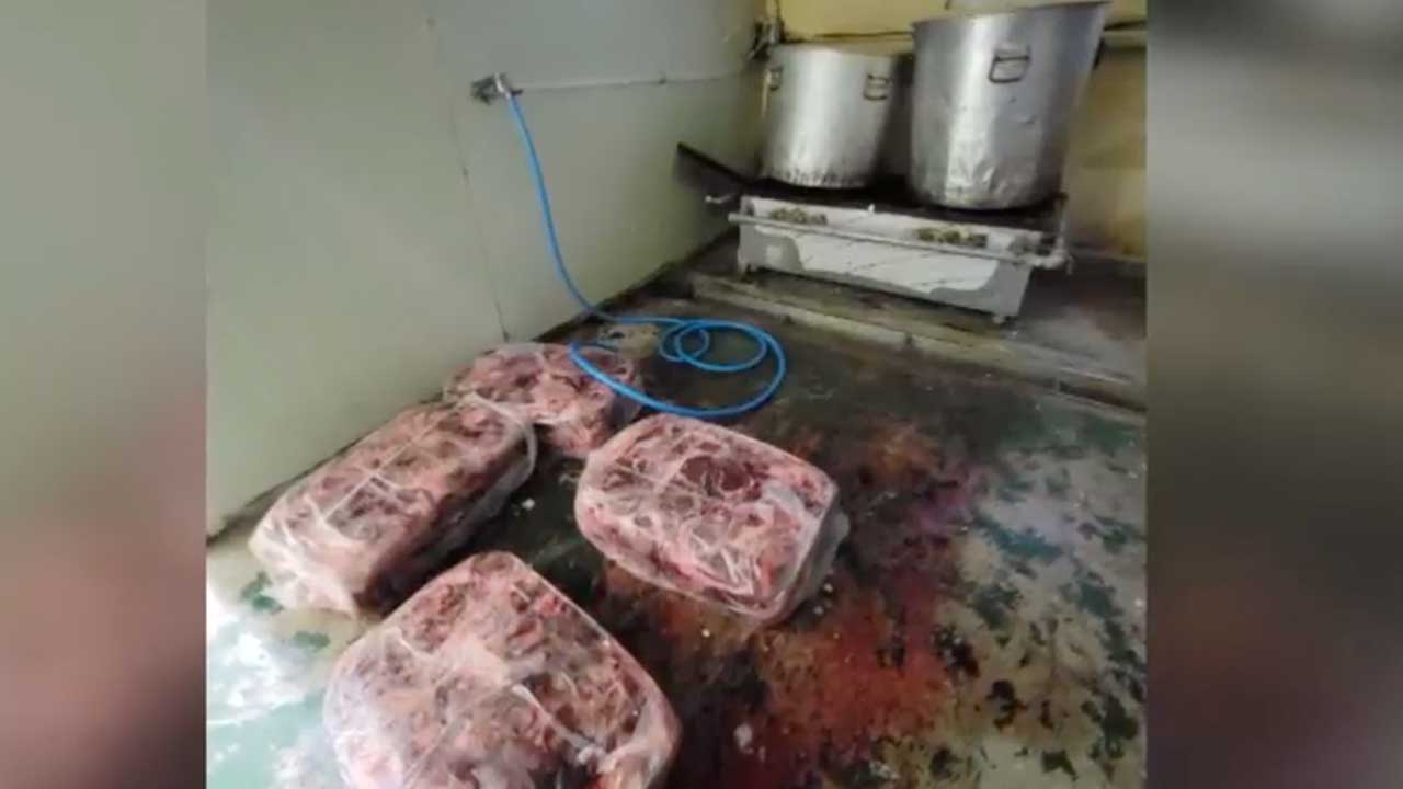 ‘곰탕용 고기를 바닥에’…영업 정지되고도 불법 운영