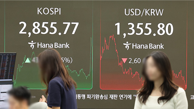 코스피 나흘 연속 상승 2,850대 마감…삼성전자 ‘6만전자’ 터치