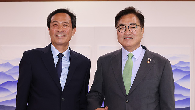 우원식 의장, 우상호 정무수석 접견…“이 대통령, 국회와 협치할 것”