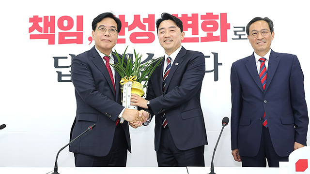 대통령실 강훈식 비서실장·우상호 정무수석, 국민의힘 송언석 원내대표 면담
