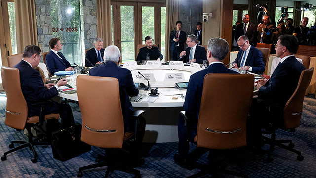 젤렌스키, 트럼프 빠진 G7 정상회의서 러 제재 호소