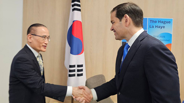 위성락 안보실장, 나토서 미국 국무장관 면담…“조속한 한미정상회담 개최 공감”