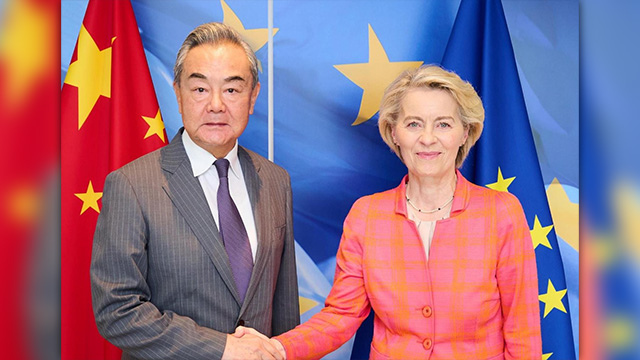 EU 지도부-중국 왕이, 수교 50주년 정상회담 준비 논의