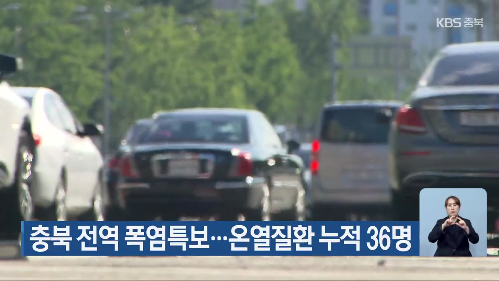 충북 전역 폭염특보…온열질환 누적 36명