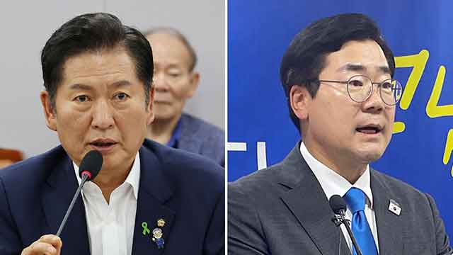 민주당, 전당대회 후보 등록 마감…정청래·박찬대 ‘2파전’ 확정