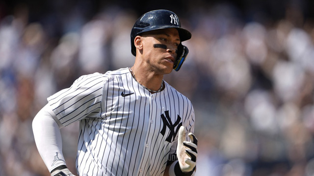 양키스 저지, MLB 최소경기 350홈런…맥과이어보다 192경기 빨라
