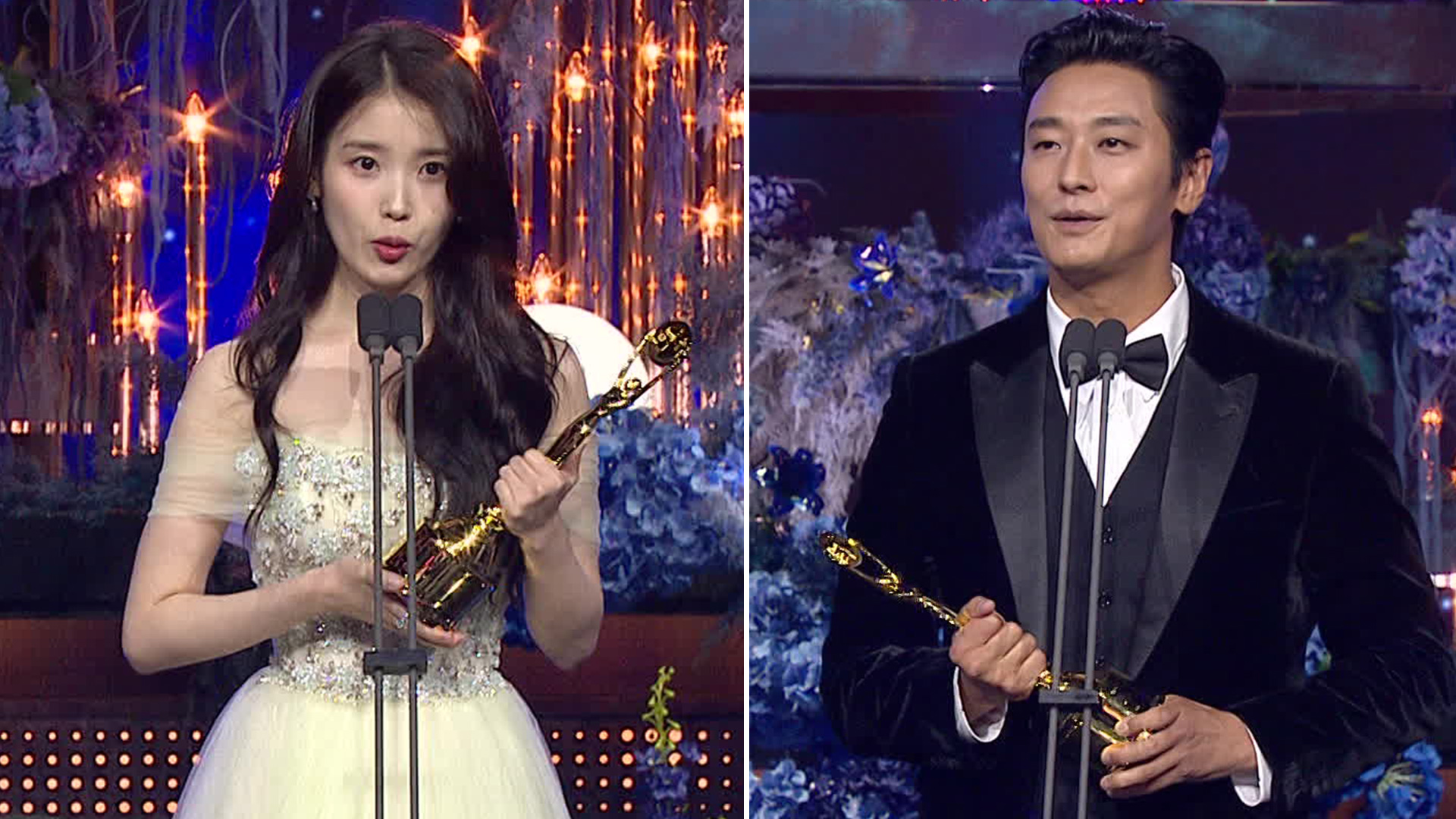 [잇슈 컬처] 아이유·주지훈, 청룡시리즈어워즈 남녀주연상 수상