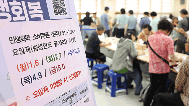‘소비쿠폰’ 첫날 정오까지 415만 명 신청…7,545억 원 지급