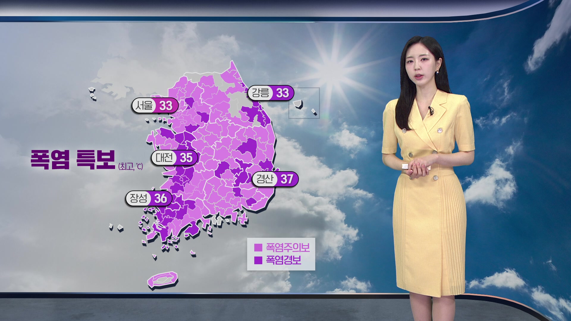 [출근길 날씨] 전국 대부분 폭염 특보…주 후반 폭염 더 심해져