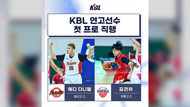 SK 다니엘·현대모비스 김건하, KBL 연고선수로 프로 직행