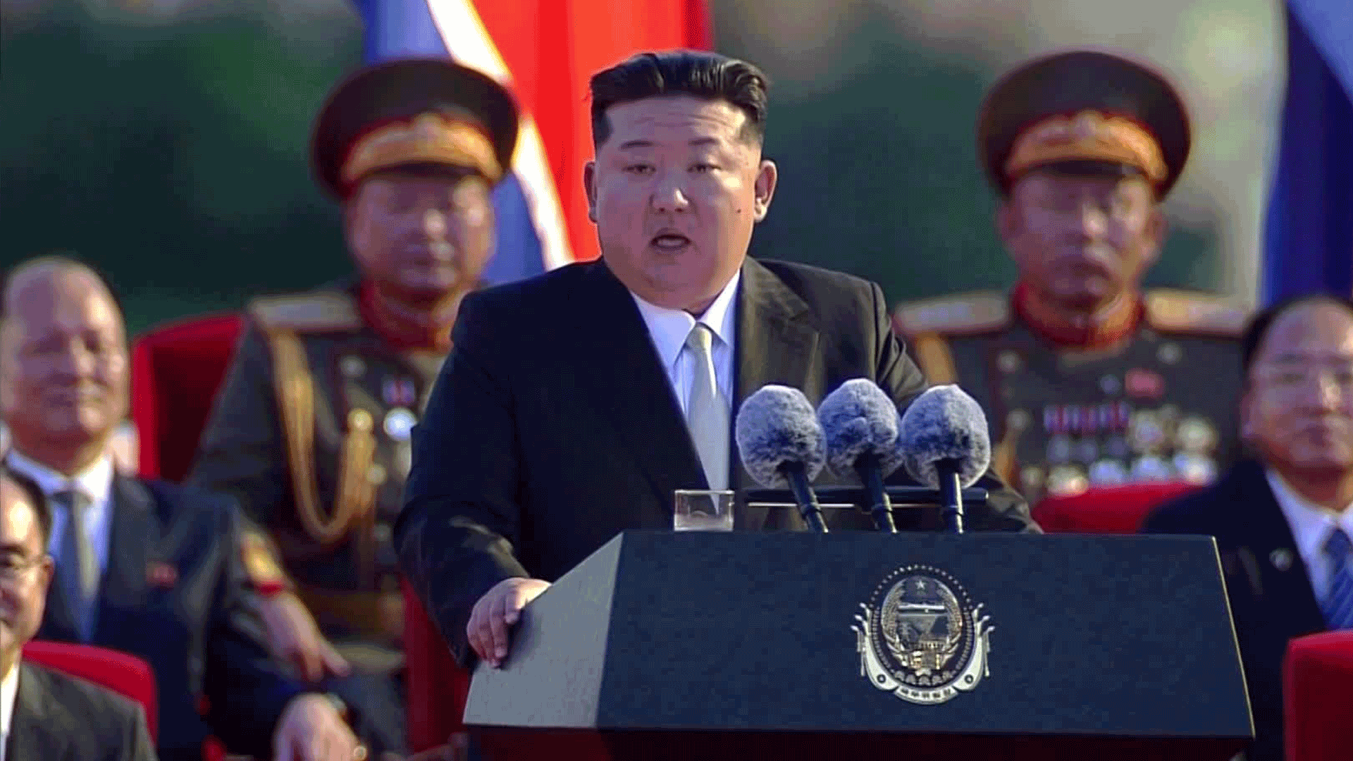 김정은도 광복절 공개연설…북러 밀착 강조, 대외 메시지 절제