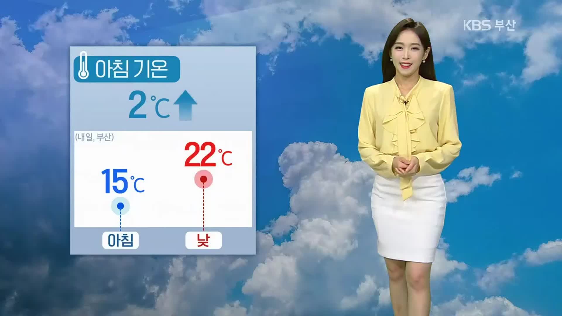 [날씨] 부산 내일 기온 올라…아침 15도·낮 22도