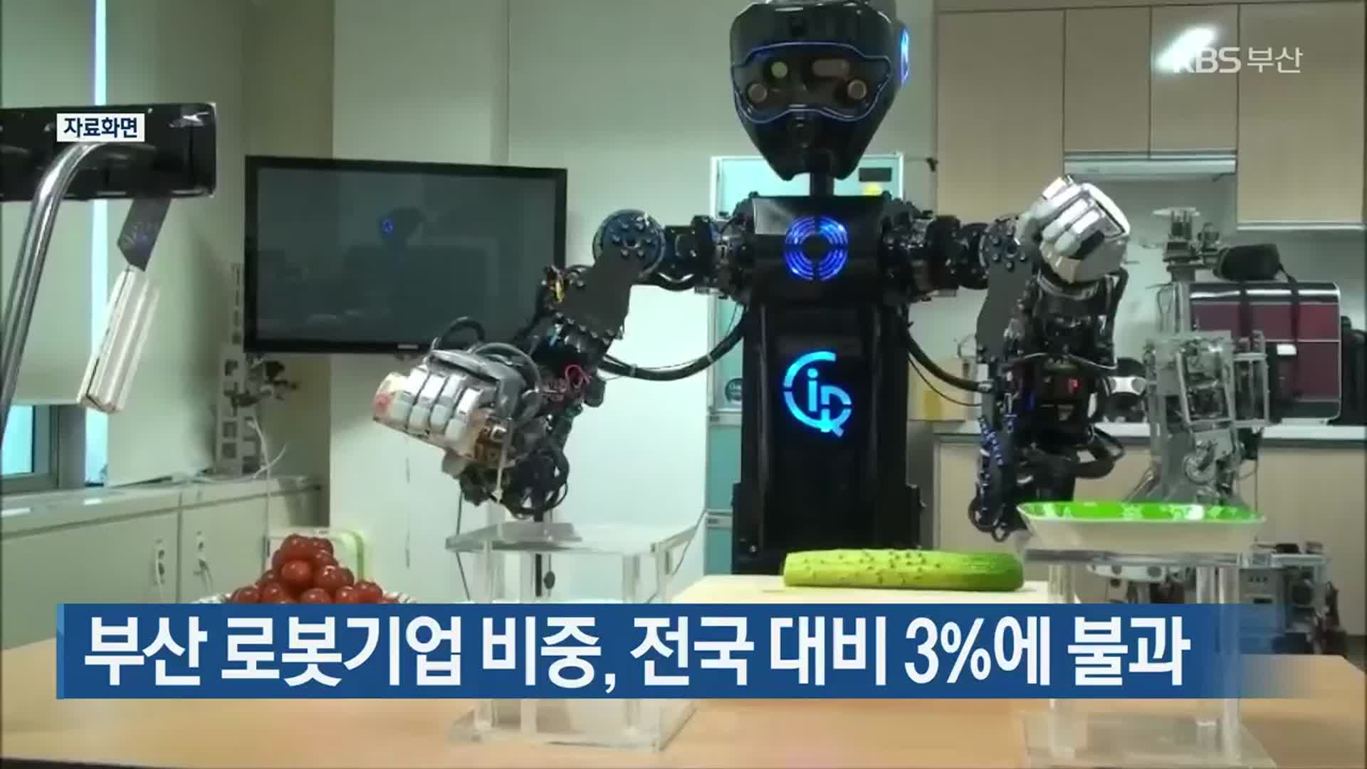 부산 로봇기업 비중, 전국 대비 3%에 불과