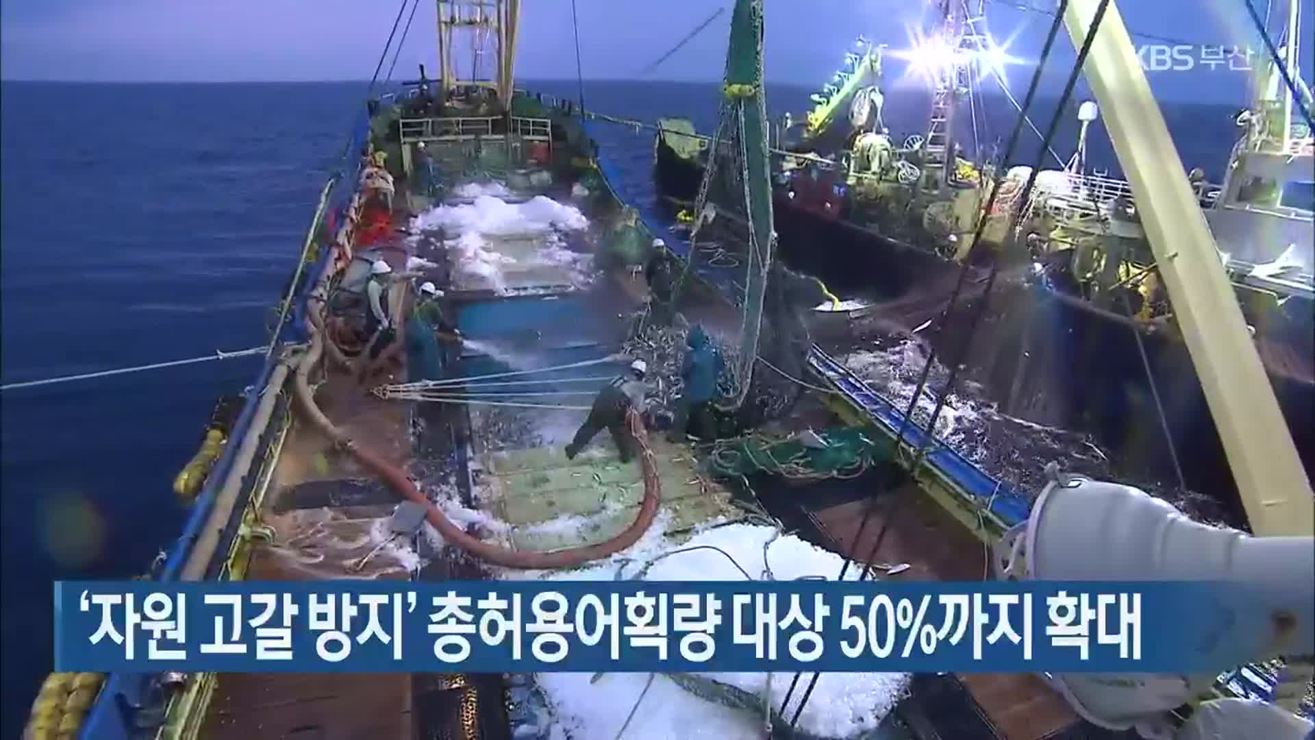 ‘자원 고갈 방지’ 총허용어획량 대상 50%까지 확대