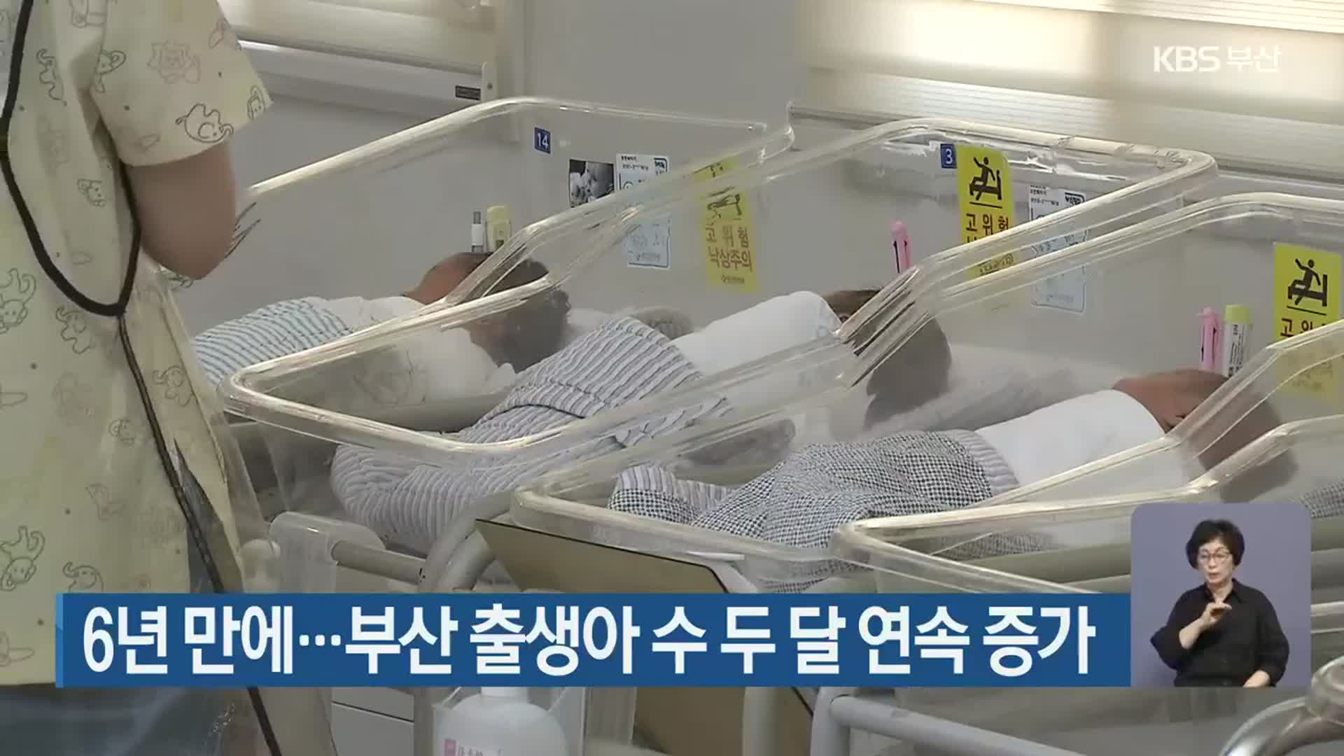 6년 만에…부산 출생아 수 두 달 연속 증가