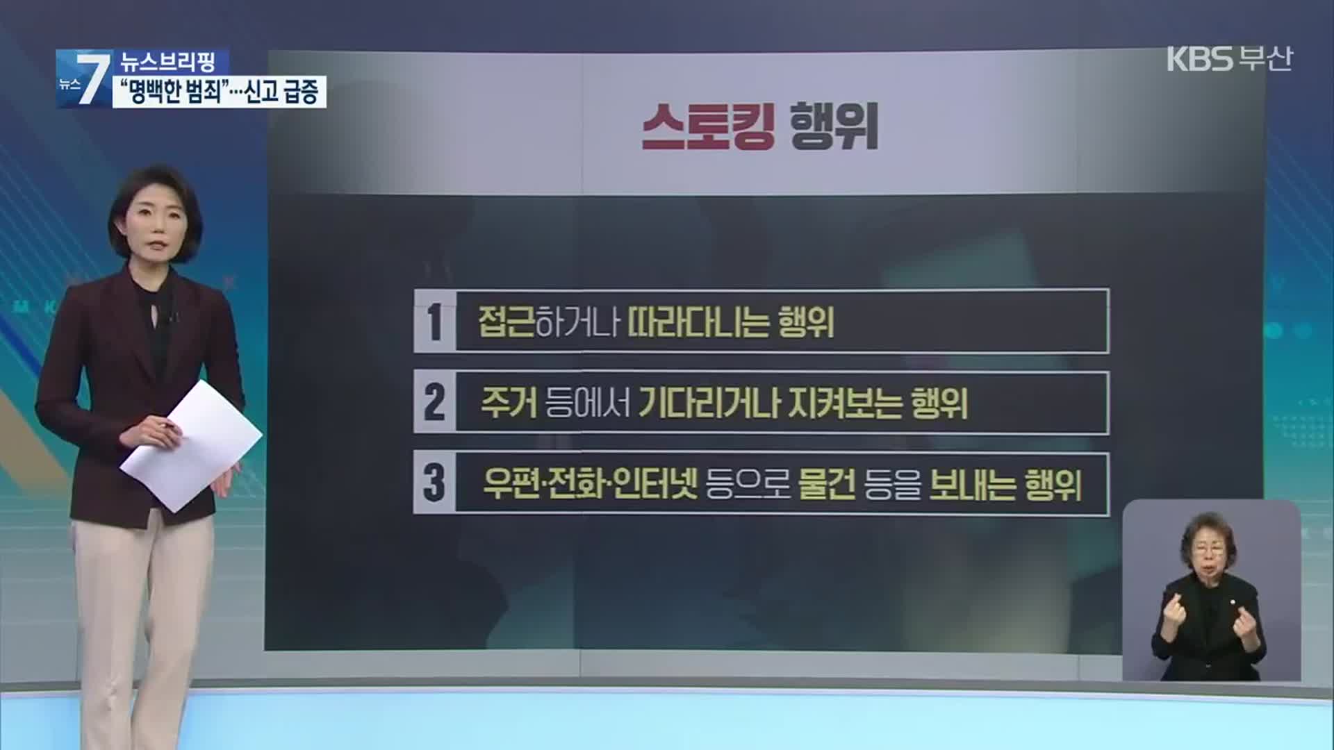 ‘스토킹 처벌법’ 하루 평균 백 건…달라진 경찰 대응