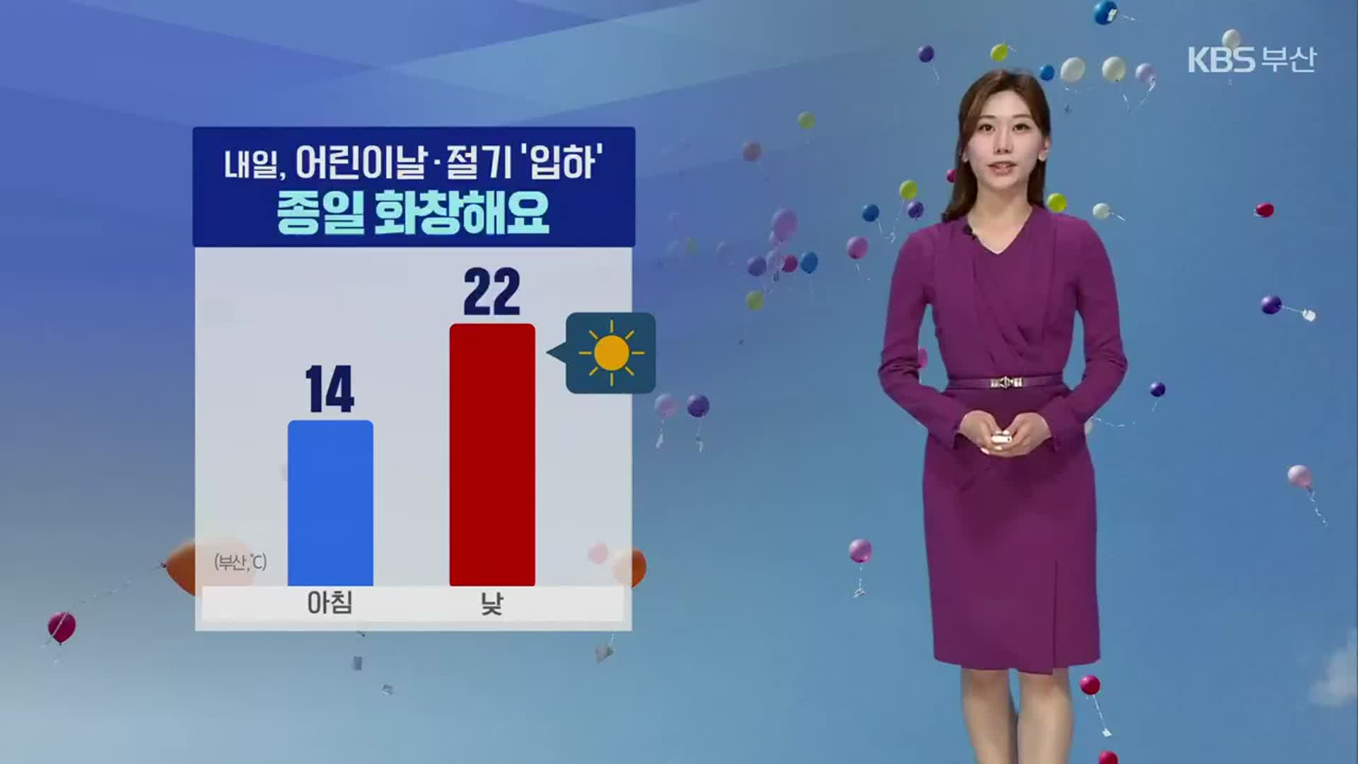 [날씨] 부산 어린이날·절기 ‘입하’, 종일 화창­…낮 최고 22도