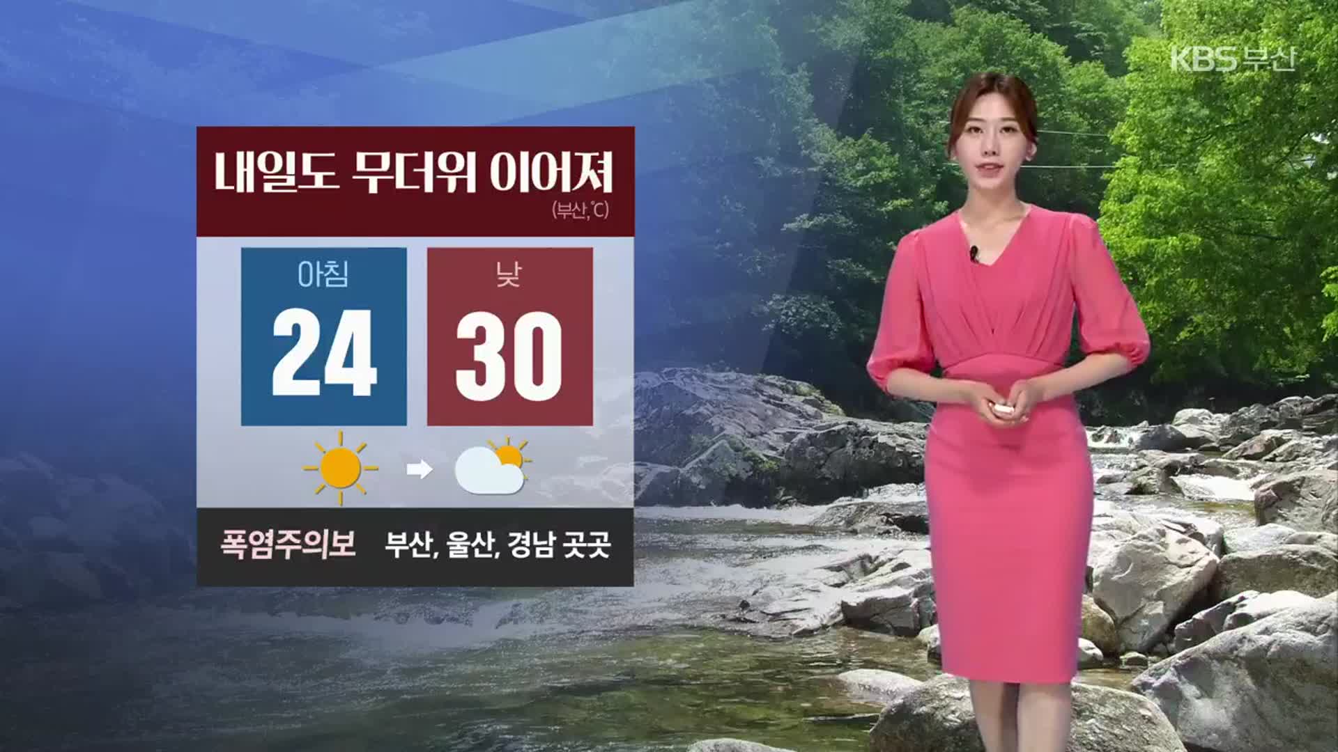 [날씨] 부산 내일도 무더위…자외선 매우 주의!