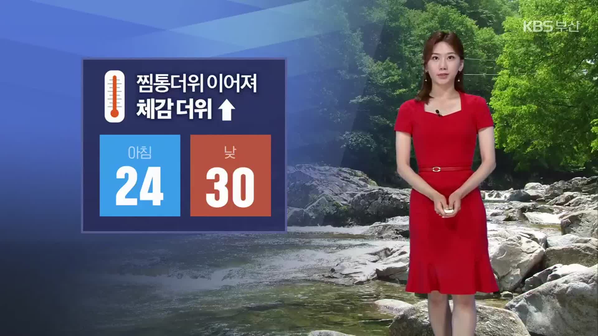 [날씨] 부산 내일도 찜통더위 계속…자외선도 ‘매우 높음’