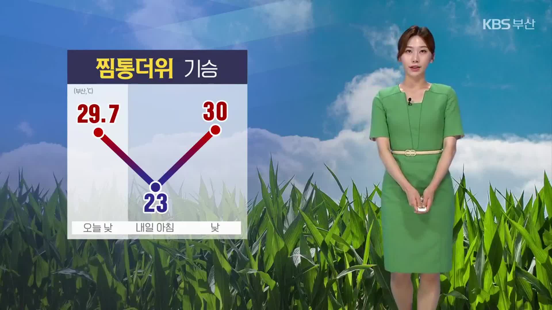 [날씨] 부산 찜통더위 기승…내일도 ‘낮 최고 30도’