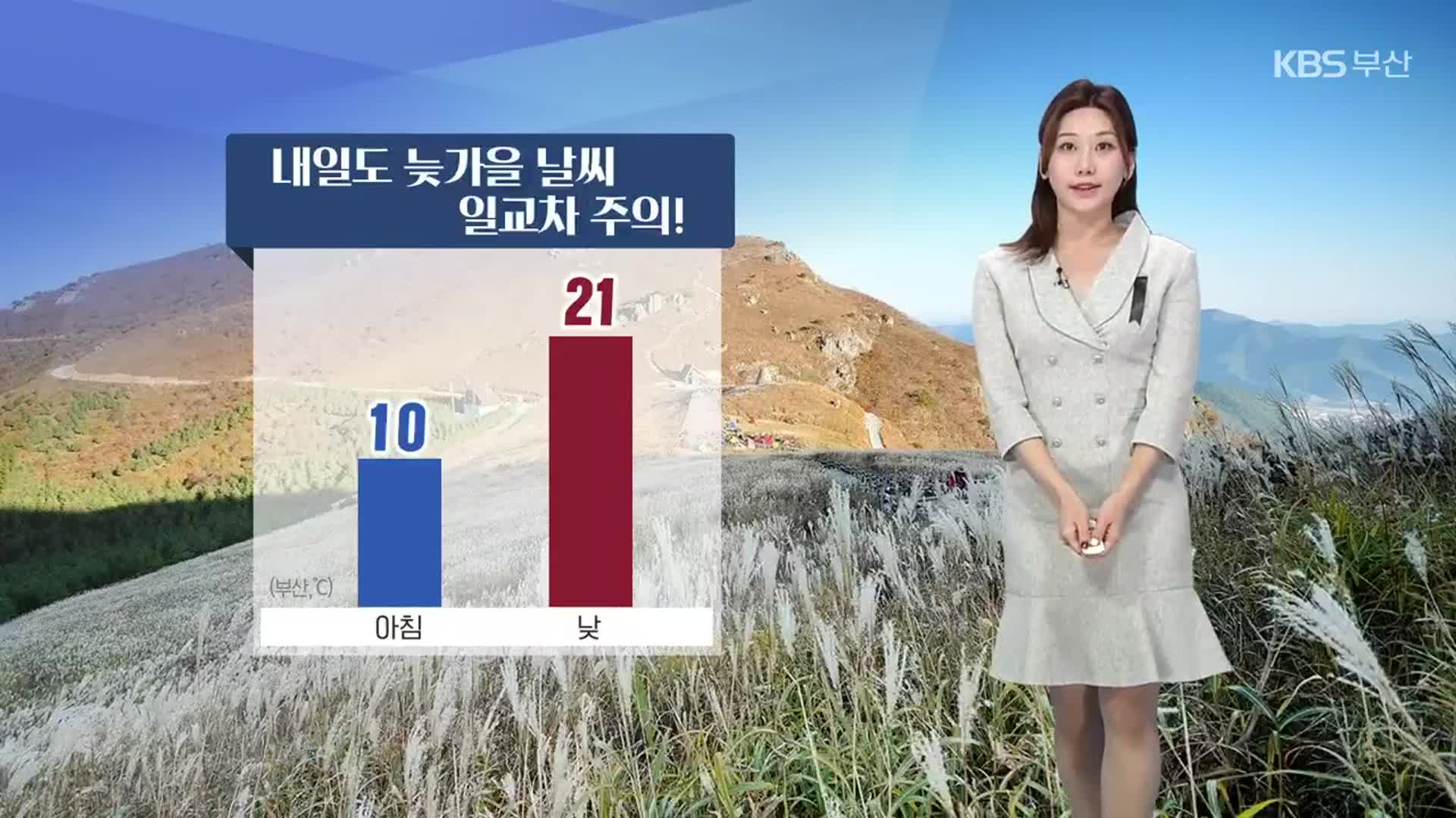[날씨] 부산 내일 아침 11도, 늦가을 날씨…곳곳 건조주의보